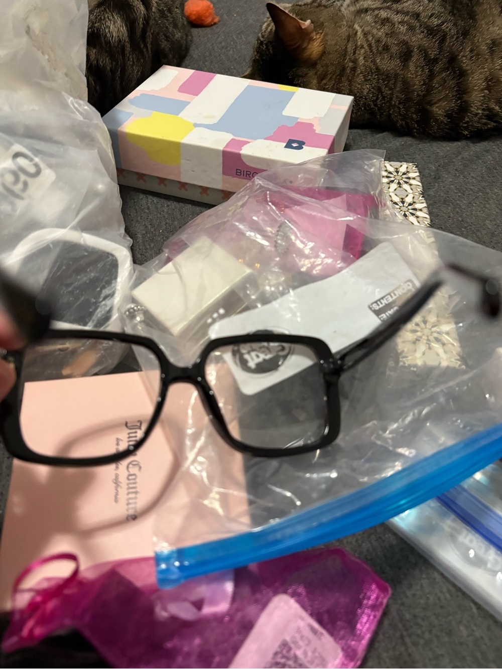 Black Eyeglasses Clear Lense